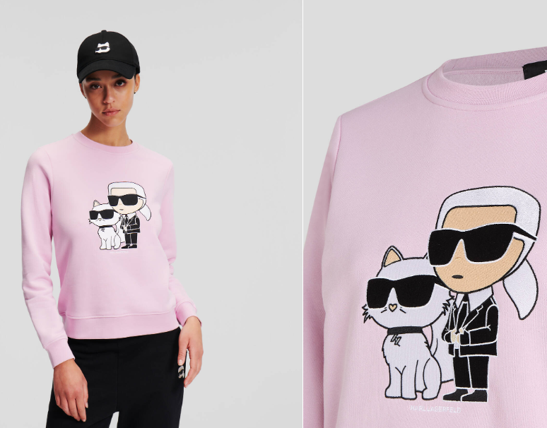 Karl Lagerfeld-KARL IKONIK KARL AND CHOUPETTE SWEATSHIRT