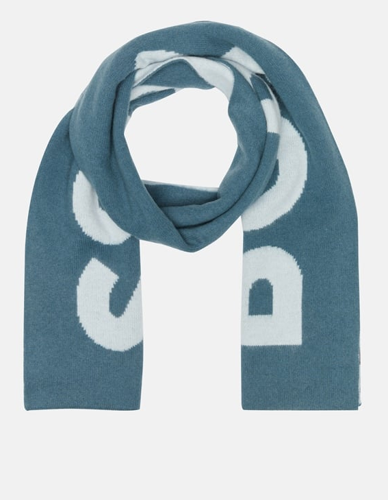 Boss Turquoise Color Scarf