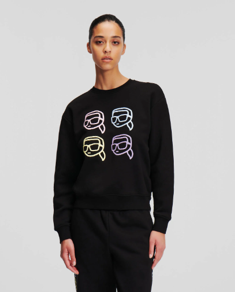 Karl Lagerfeld-K/IKONIK PATTERN SWEATSHIRT