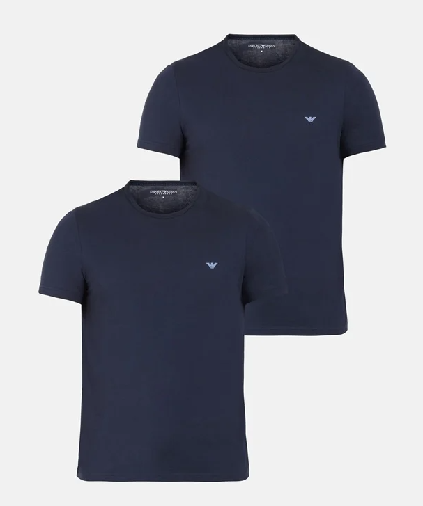 Emporio Armani T-shirts, set of 2 Navy color