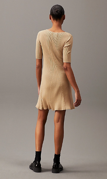 Soft ribbed lyocell dress