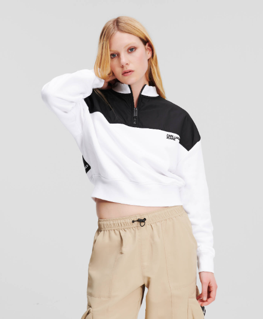 KLJ HALF-ZIP BOXY SWEATSHIRT