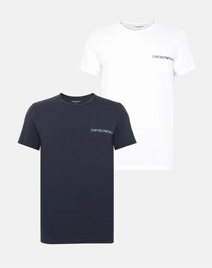 Emporio Armani T-shirts, set of 2 Navy color