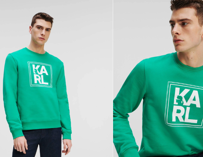 KARL BIG LOGO ATHLEISURE SWEATSHIRT