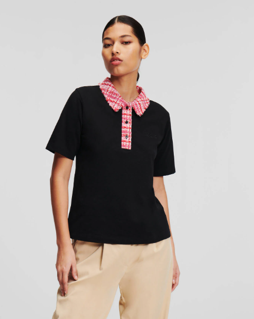 Karl Lagerfeld-POLO SHIRT IN BUCKLE