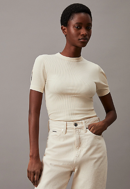 Ribbed modal slim top