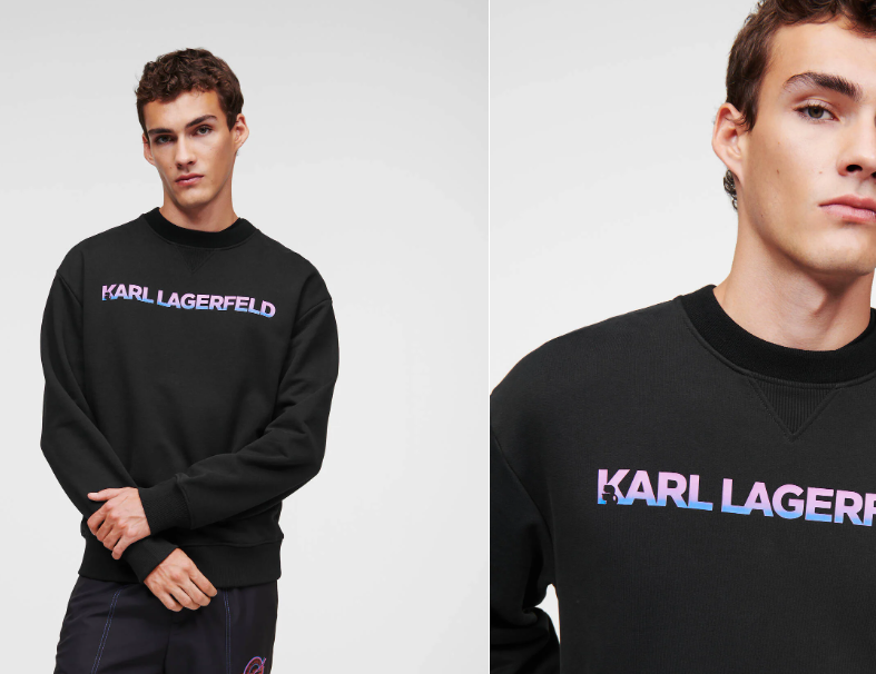 KARL GRADIENT LOGO SWEATSHIRT