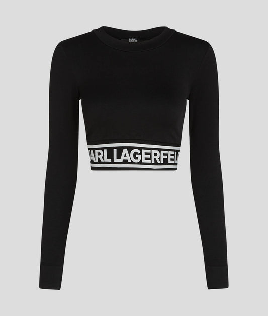 Karl Lagerfeld-KARL LOGO LONG SLEEVE TOP