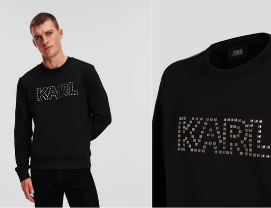 KARL STUDDED LOGO SWEATSHIRT