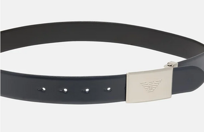 Emporio Armani leather belt color blue