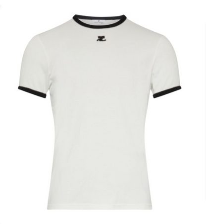 COURREGES Contrast bump t-shirt