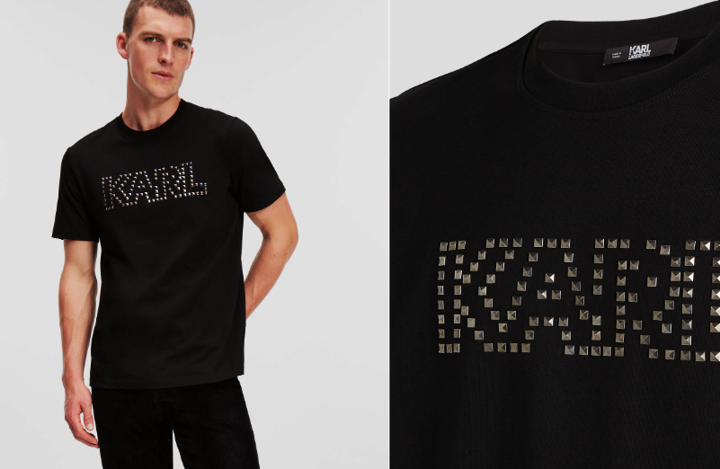 KARL STUDDED LOGO T-SHIRT