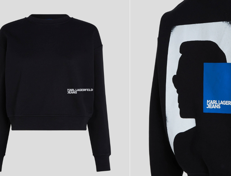 Karl Lagerfeld- STRAIGHT FIT SWEATSHIRT WITH KLJ LOGO