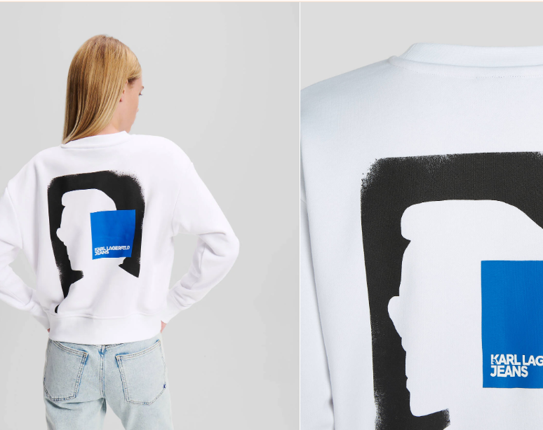 Karl Lagerfeld- STRAIGHT FIT SWEATSHIRT WITH KLJ LOGO