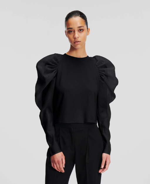 Karl Lagerfeld-ORGANZA SLEEVE TOP SELECTED BY HUN KIM