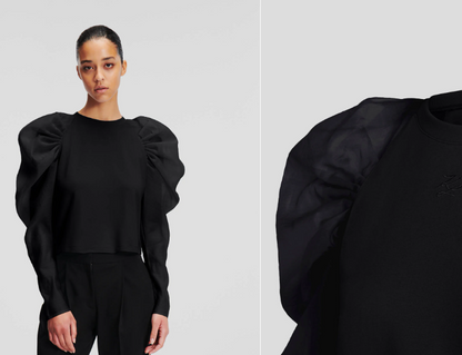 Karl Lagerfeld-ORGANZA SLEEVE TOP SELECTED BY HUN KIM