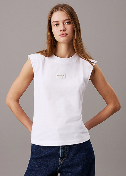 Relaxed sleeveless t-shirt