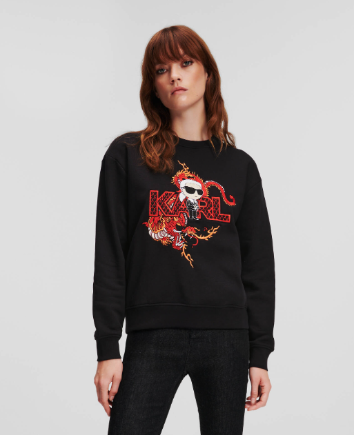 Karl Lagerfeld-K/IKONIK LUNAR NEW YEAR SWEATSHIRT