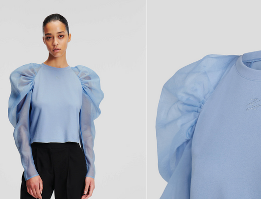 Karl Lagerfeld-ORGANZA SLEEVE TOP SELECTED BY HUN KIM