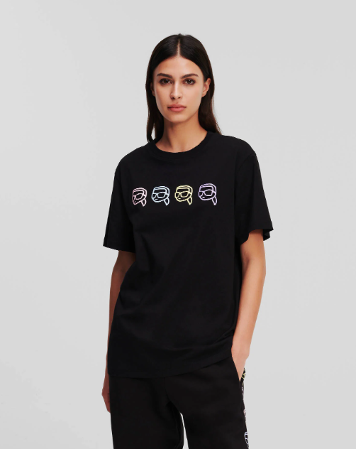 Karl Lagerfeld-K/IKONIK PATTERN T-SHIRT