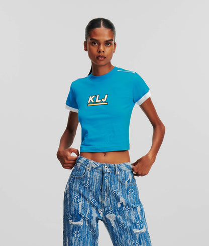 Karl Lagerfeld-T-SHIRT CROPPED INSPIRATION SKATE KLJ