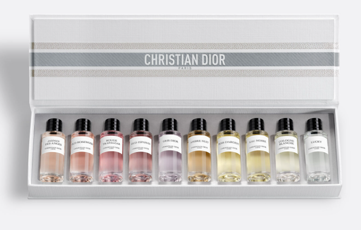 DIOR-PERFUMER'S BOX The Christian Dior Private Collection Box of 10  perfume miniatures