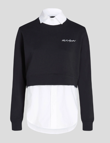 Karl Lagerfeld-BLENDED FABRIC SWEATSHIRT