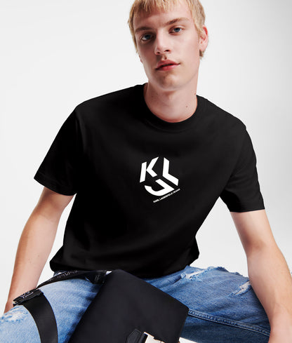 KLJ MONOGRAM STRAIGHT CUT T-SHIRT