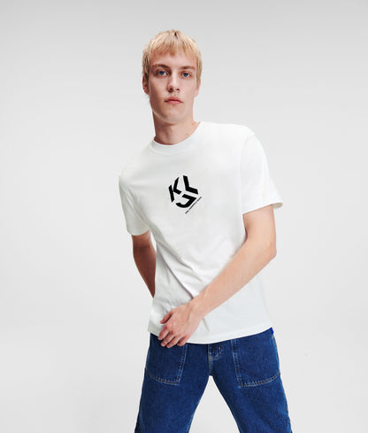 KLJ MONOGRAM STRAIGHT CUT T-SHIRT