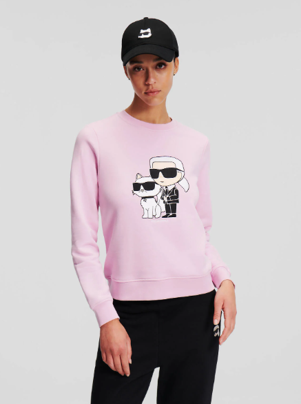 Karl Lagerfeld-KARL IKONIK KARL AND CHOUPETTE SWEATSHIRT