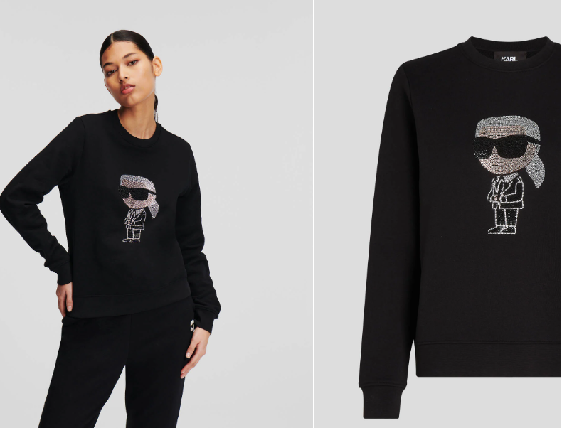 Karl Lagerfeld-SWEAT-SHIRT KARL À STRASS K/IKONIK