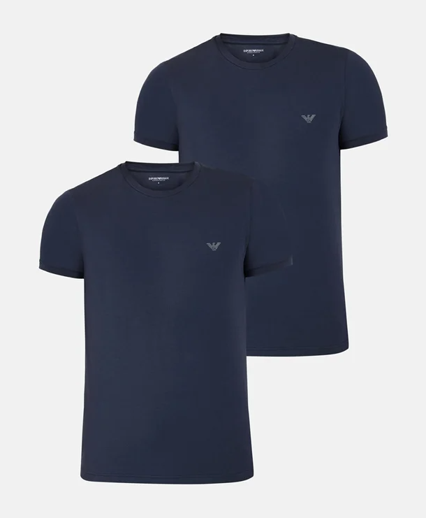 Emporio Armani T-shirts, set of 2 Navy color