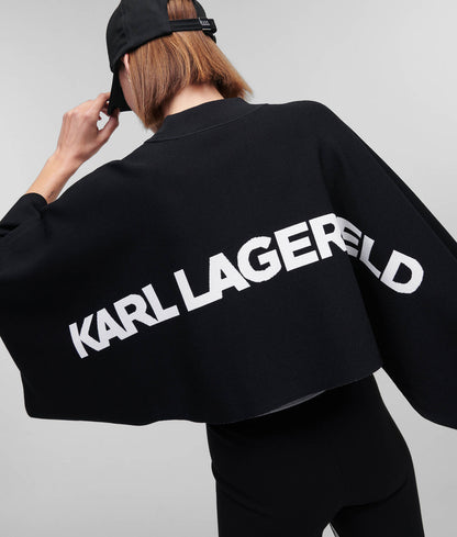 Karl Lagerfeld-KARL LOGO SCARF SWEATER